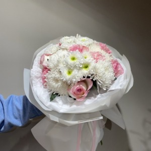 букет из хризантем 